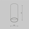 Потолочный светильник Technical C056CL-L12W4K-W-PT