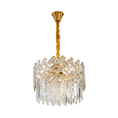 Хрустальная люстра латунь D40см