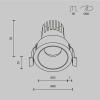 Встраиваемый светильник Technical DL123-10W-3K-B