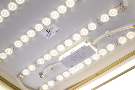 Светильник светодиодный потолочный латунь LED 48Вт 40см