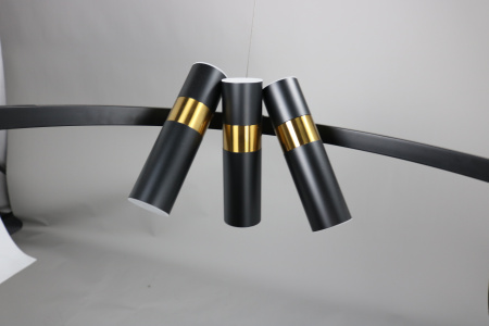 Люстра потолочная черня D80см