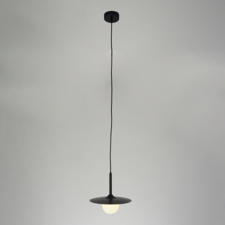 Светильник потолочный черный D25см