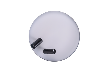 Потолочный светильник черный LED 30Вт+10Вт D50см