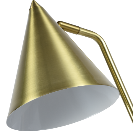 Настольная лампа латунь беспроводная зарядка 45см