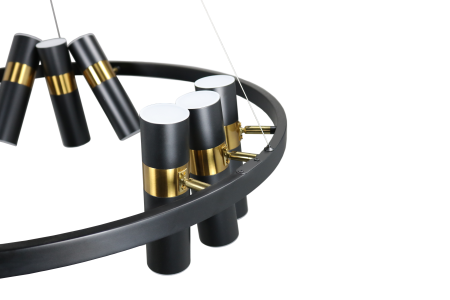 Люстра потолочная черня D80см