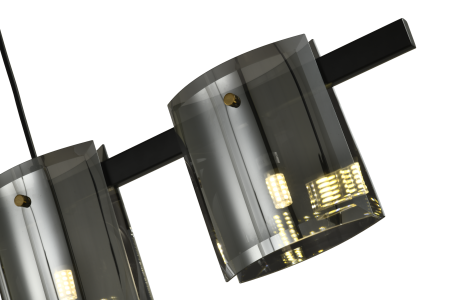 Люстра потолочная черня 120см