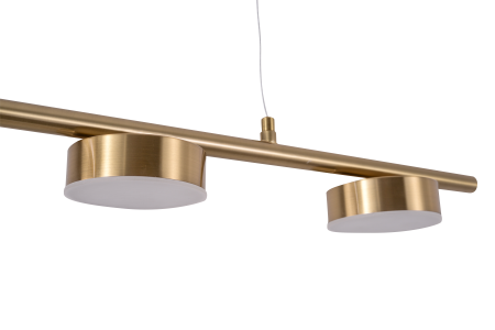 Люстра потолочная латунь LED 65Вт 118см