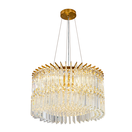Хрустальная люстра латунь D50см