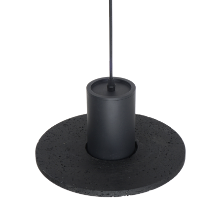 Светильник потолочный черный D28см