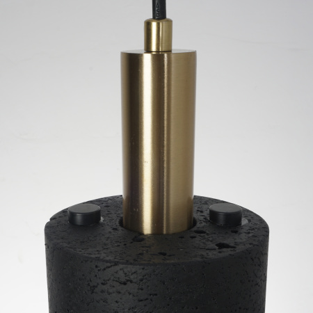 Светильник потолочный черный D10см