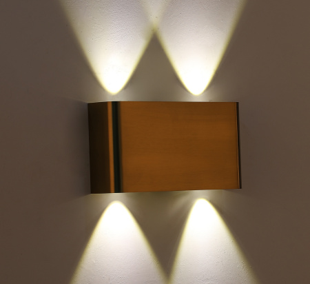 Светильник настенный латунь LED 4Вт 22см