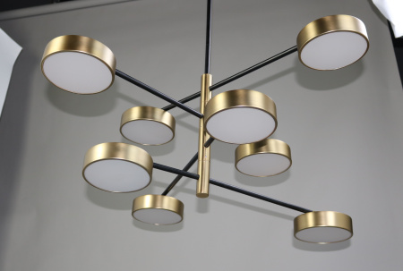 Люстра потолочная черня LED 80Вт 85см