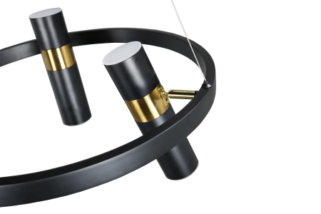 Люстра потолочная черня D50см