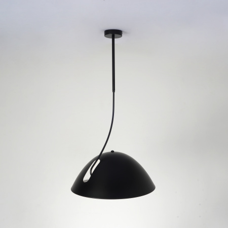 Светильник потолочный черный D49см