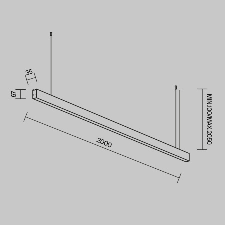 Линейный светильник Technical LL312039