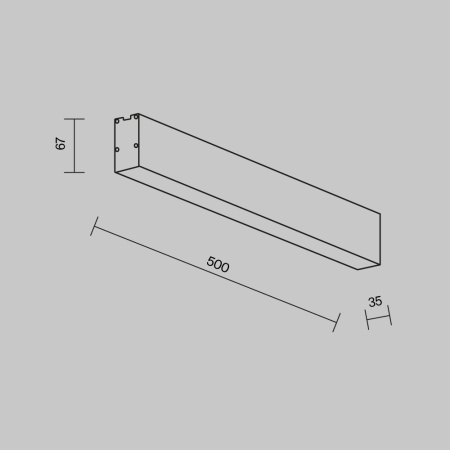 Линейный светильник Technical LL311042