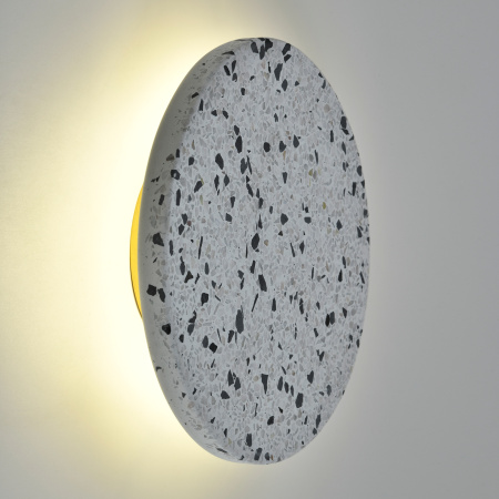 Светильник настенный из камня белый LED 3Вт D20см