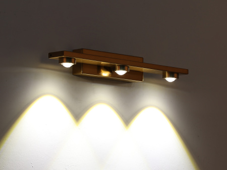 Бра латунь LED 9Вт 30см