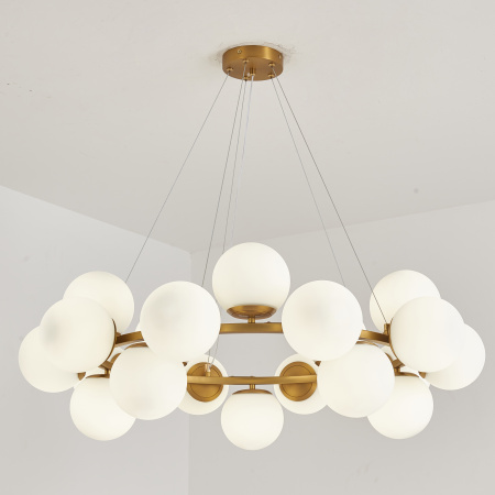 Люстра латунь D90см