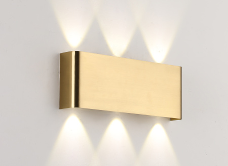 Светильник настенный латунь LED 6Вт 30см