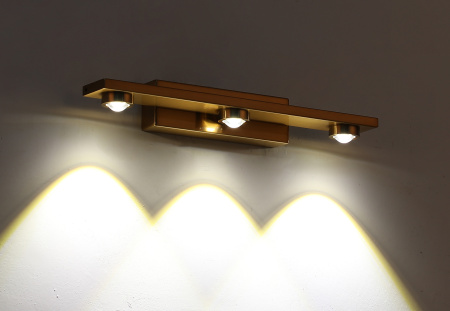 Бра латунь LED 9Вт 30см