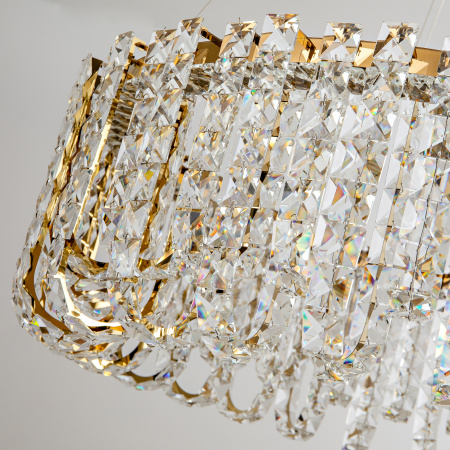 Хрустальная люстра золото LED 60Вт D80см