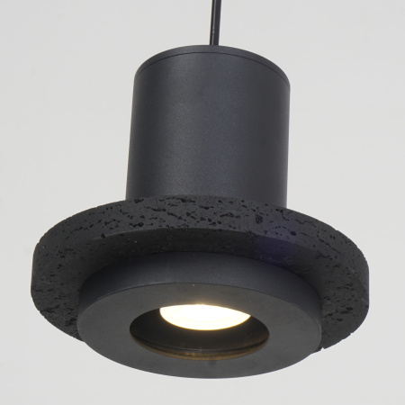 Светильник потолочный черный D18см