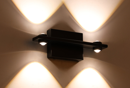 Бра черное LED 12Вт 25см