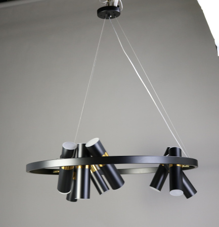 Люстра потолочная черня D65см