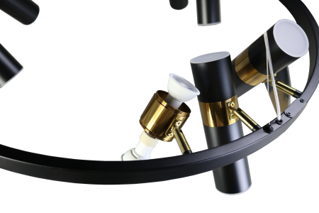 Люстра потолочная черня D80см