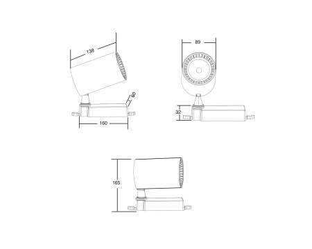 Трековый светильник Technical TR029-3-20W3K-W