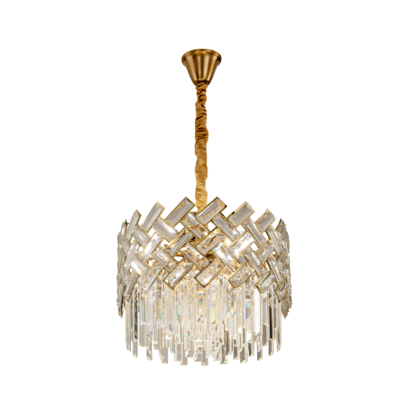 Хрустальная люстра латунь D40см