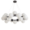 Люстра подвесная с шарами черная E27 D90см Zortes BLUME ZRS.1777.05