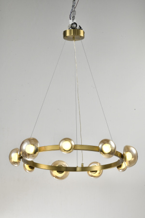 Люстра потолочная латунь LED 36Вт D68см