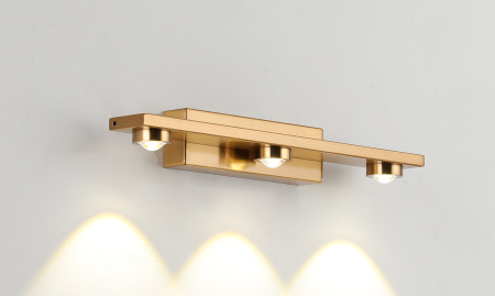 Бра латунь LED 9Вт 30см