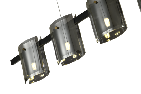 Люстра потолочная черня 120см