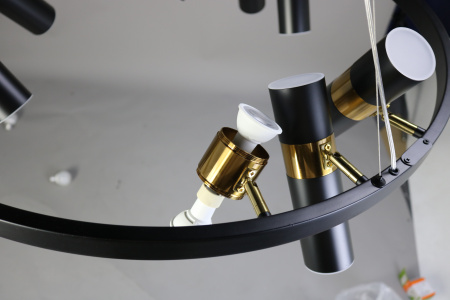 Люстра потолочная черня D80см