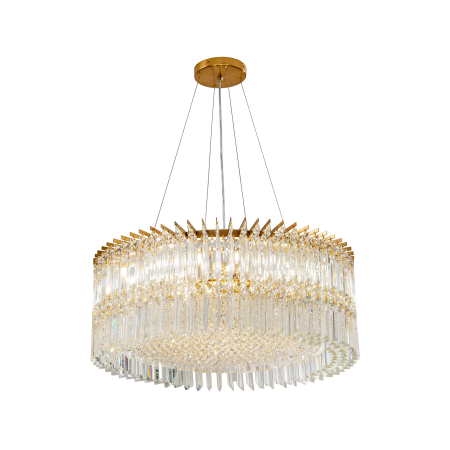 Хрустальная люстра латунь D70см