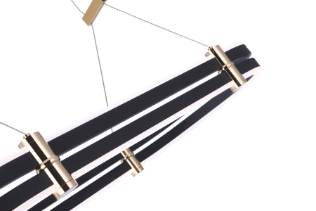 Люстра подвесная антрацит LED 92Вт 80см