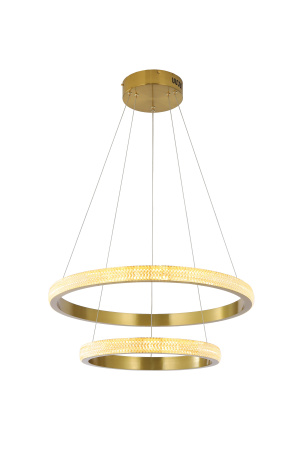 Люстра подвесная бронза LED 63Вт D40+60см