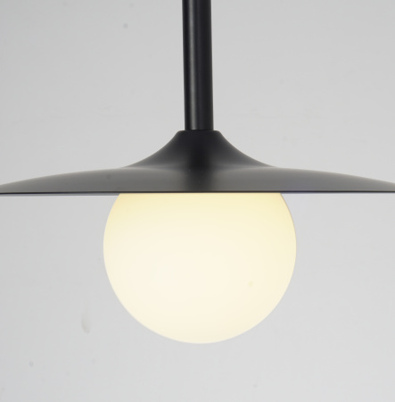 Светильник потолочный черный D25см