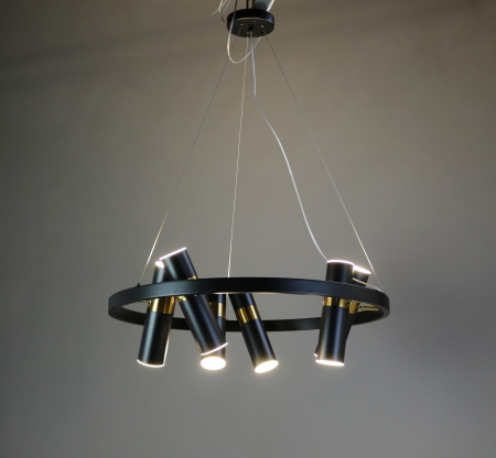 Люстра потолочная черня D65см