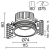 Встраиваемый светильник Technical DL058-12W3K-TRS-BS