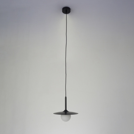 Светильник потолочный черный D25см