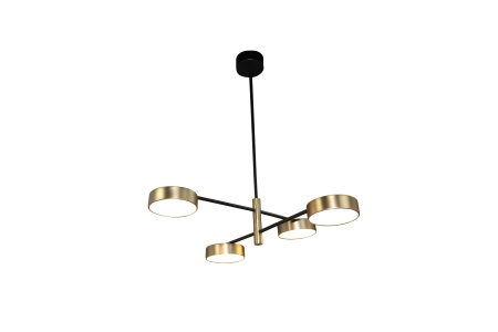 Люстра потолочная черня LED 40Вт 70см