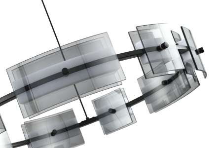 Люстра  подвесная ZORTES LOFT ZRS.1802.60, Мощность - 36Вт, Тип лампы: LED, В -1500мм / Ш - ø600мм / Г - 600мм