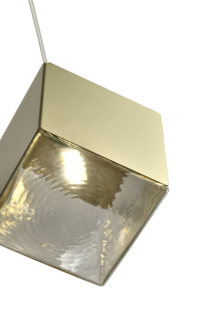 Люстра в скандинавском стиле золото 25см