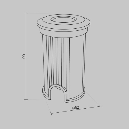 Уличный встраиваемый светильник Outdoor O044DL-L1S3K3