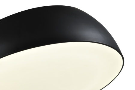 Светильник потолочный черный LED 40Вт D40см