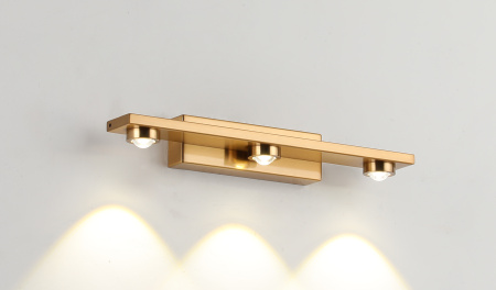 Бра латунь LED 9Вт 30см